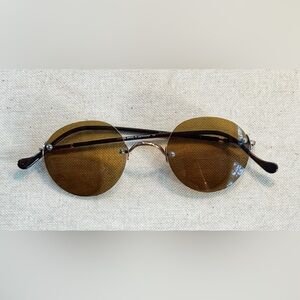 Frameless Round Lunor Sunglasses, Unisex